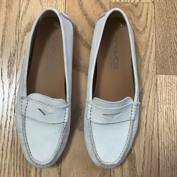 BOEMOS LEATHER MOCCASINS MADE IN ITALY SIZE 8 - Picture 1 of 4